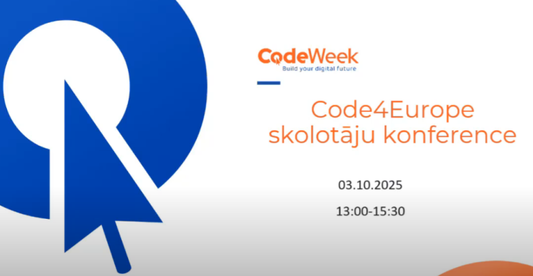 Code4Europe skolotāju tiešsaistes konference